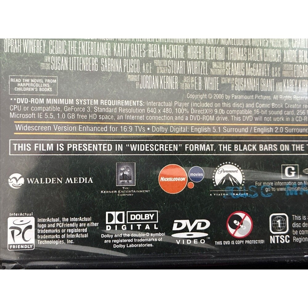 Charlotte’s Web DVD 2006 Family Movie Night Classic Special New Factory Sealed - Picture 10 of 10